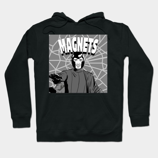 B&W magnets Hoodie by Adri Hache